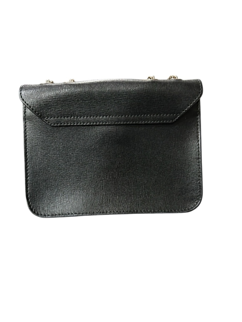 FURLA Bella Mini Crossbody Shoulder Handbag Black Saffiano Leather LIKE NEW - Picture 4 of 14